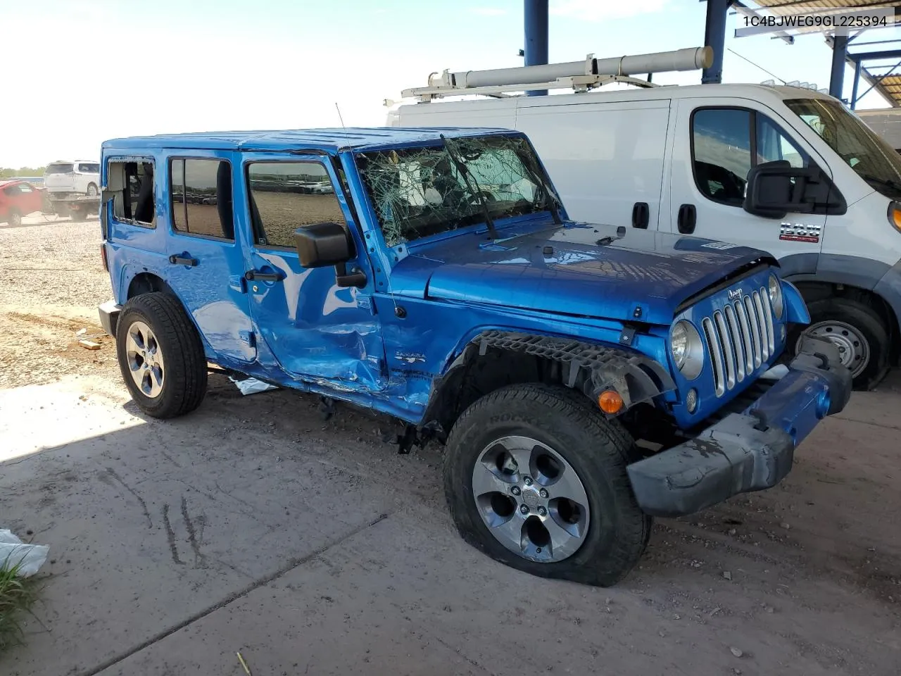 2016 Jeep Wrangler Unlimited Sahara VIN: 1C4BJWEG9GL225394 Lot: 69440904