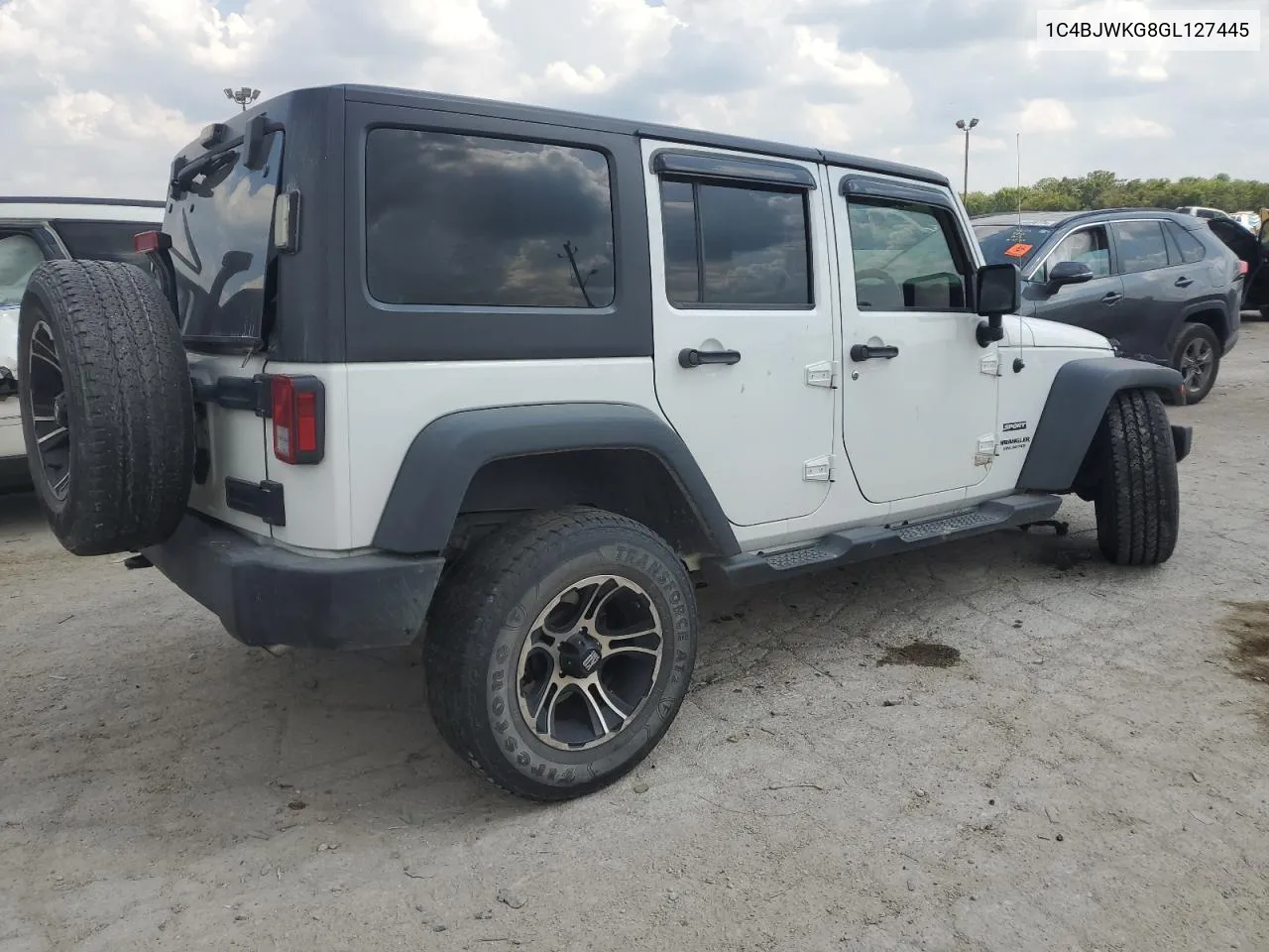 1C4BJWKG8GL127445 2016 Jeep Wrangler Unlimited Sport