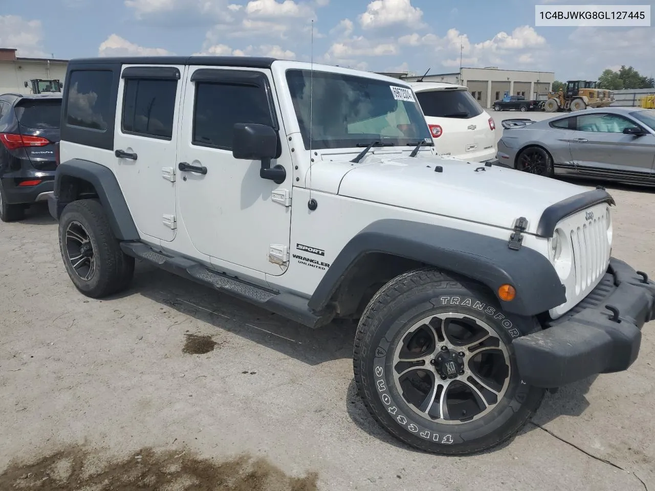 2016 Jeep Wrangler Unlimited Sport VIN: 1C4BJWKG8GL127445 Lot: 69672324