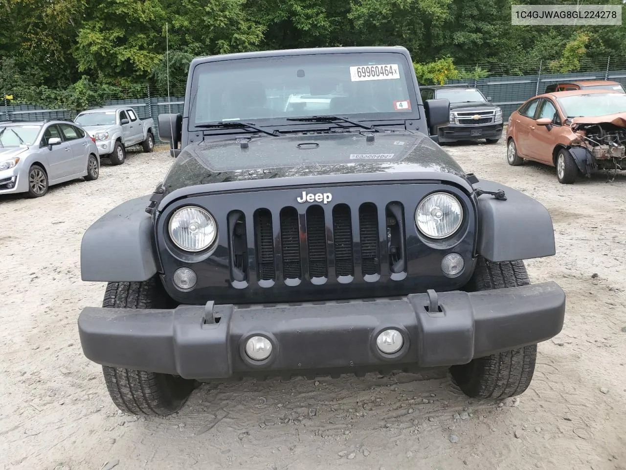 1C4GJWAG8GL224278 2016 Jeep Wrangler Sport