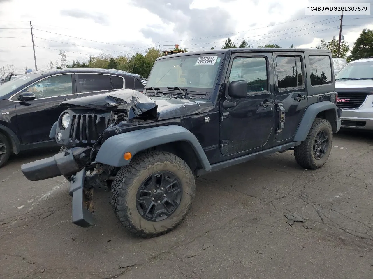 1C4BJWDG2GL307579 2016 Jeep Wrangler Unlimited Sport