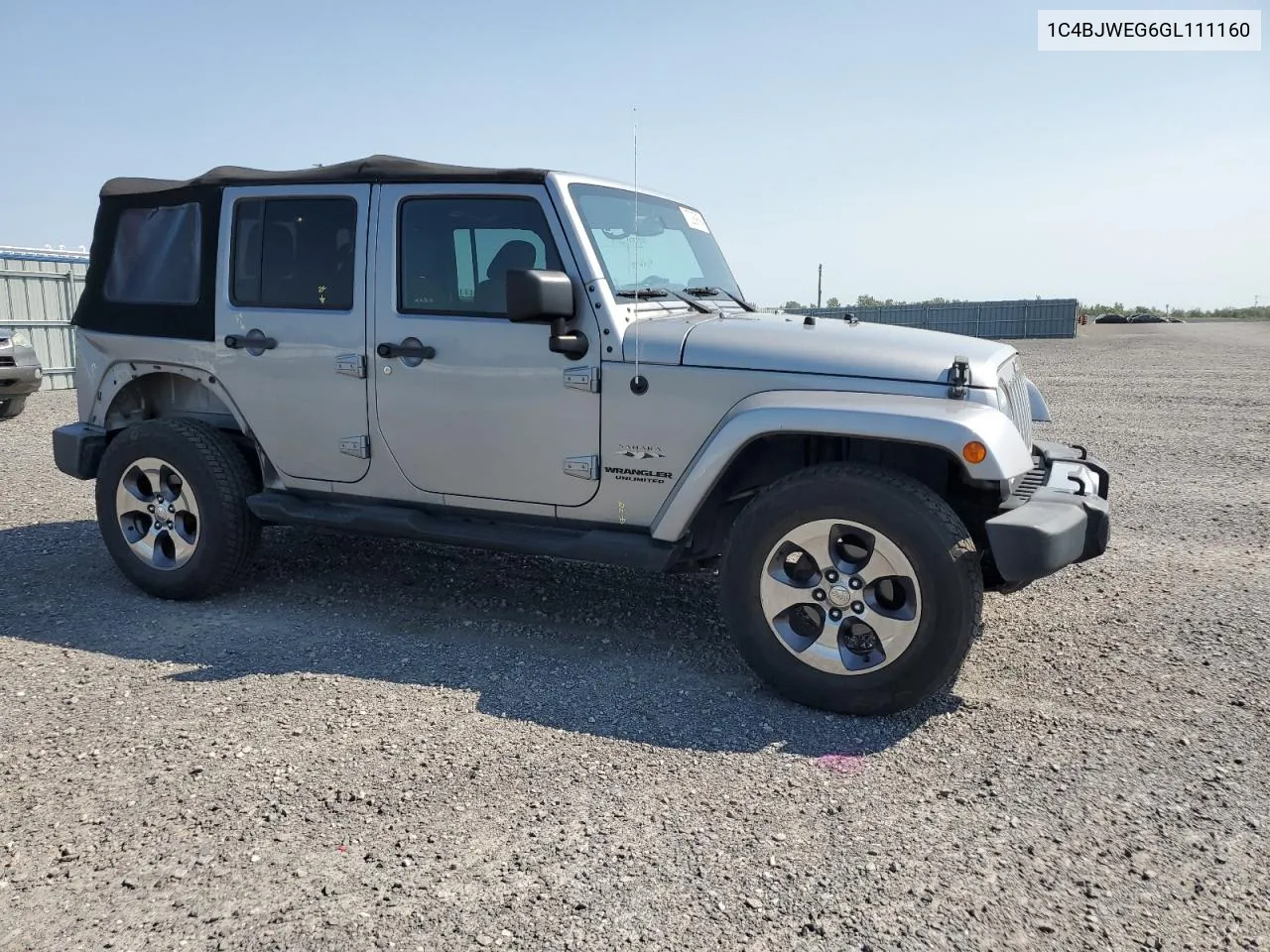 2016 Jeep Wrangler Unlimited Sahara VIN: 1C4BJWEG6GL111160 Lot: 70289894