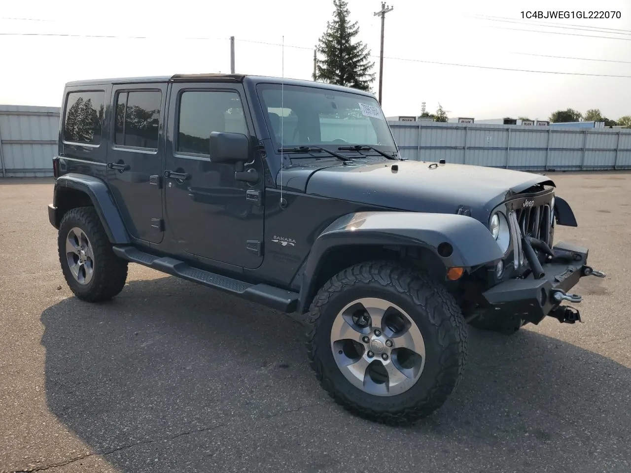 2016 Jeep Wrangler Unlimited Sahara VIN: 1C4BJWEG1GL222070 Lot: 70961654