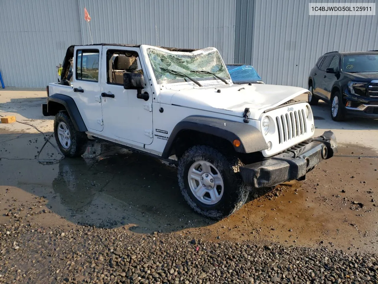 2016 Jeep Wrangler Unlimited Sport VIN: 1C4BJWDG5GL125911 Lot: 70996604