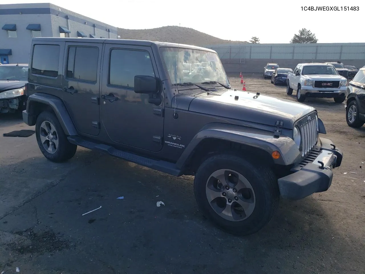 2016 Jeep Wrangler Unlimited Sahara VIN: 1C4BJWEGXGL151483 Lot: 70999374