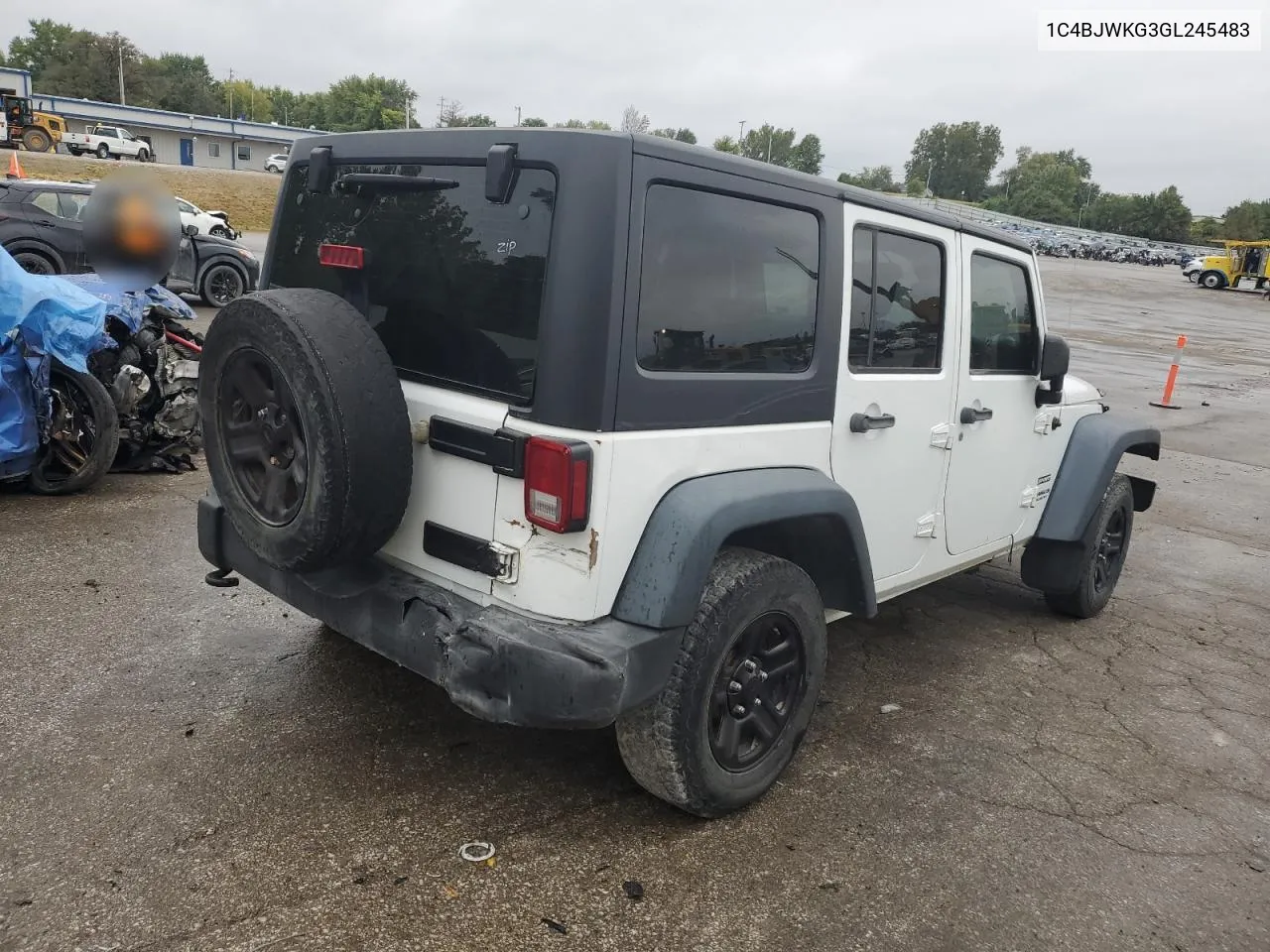 1C4BJWKG3GL245483 2016 Jeep Wrangler Unlimited Sport