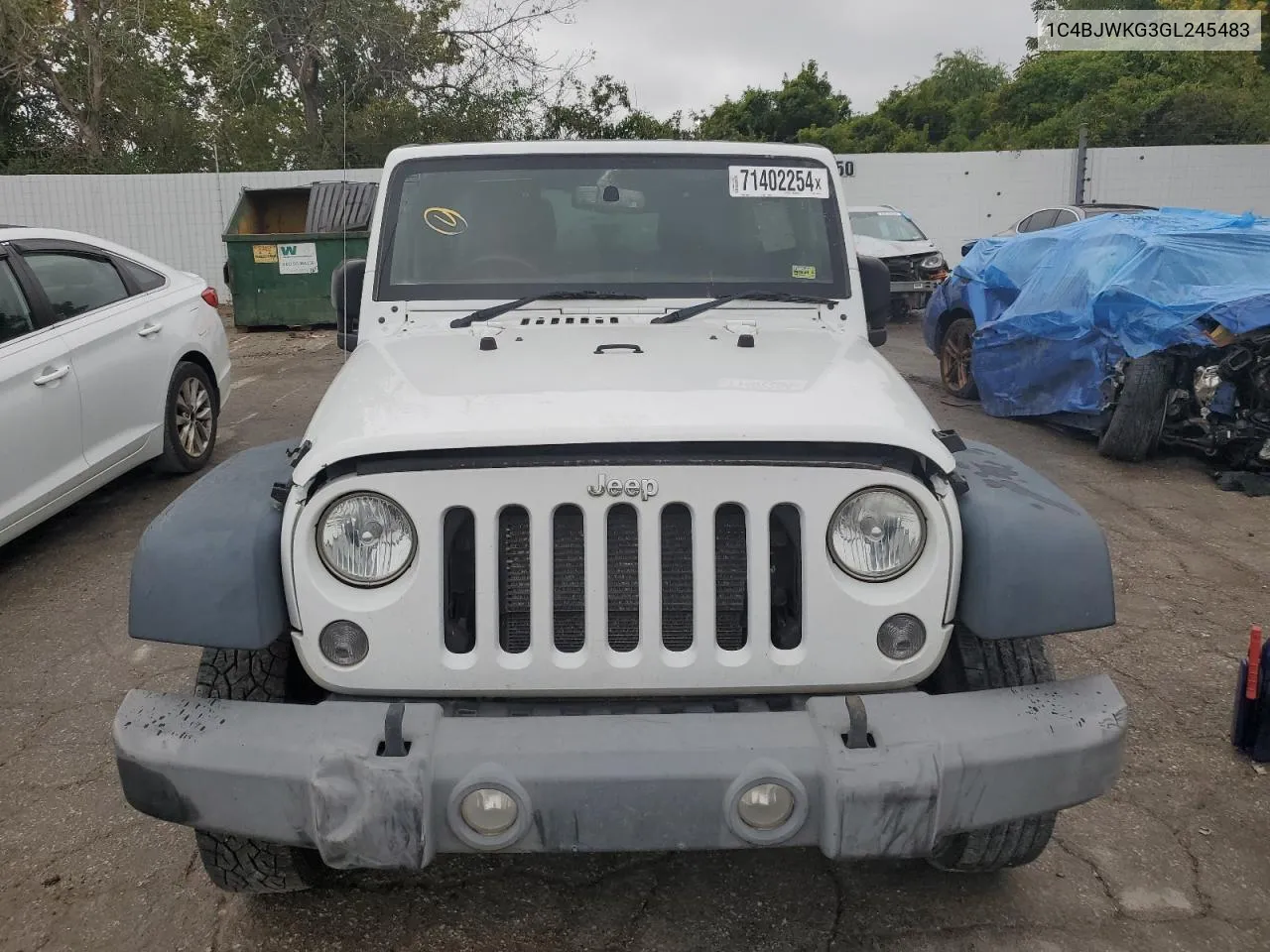 2016 Jeep Wrangler Unlimited Sport VIN: 1C4BJWKG3GL245483 Lot: 71402254