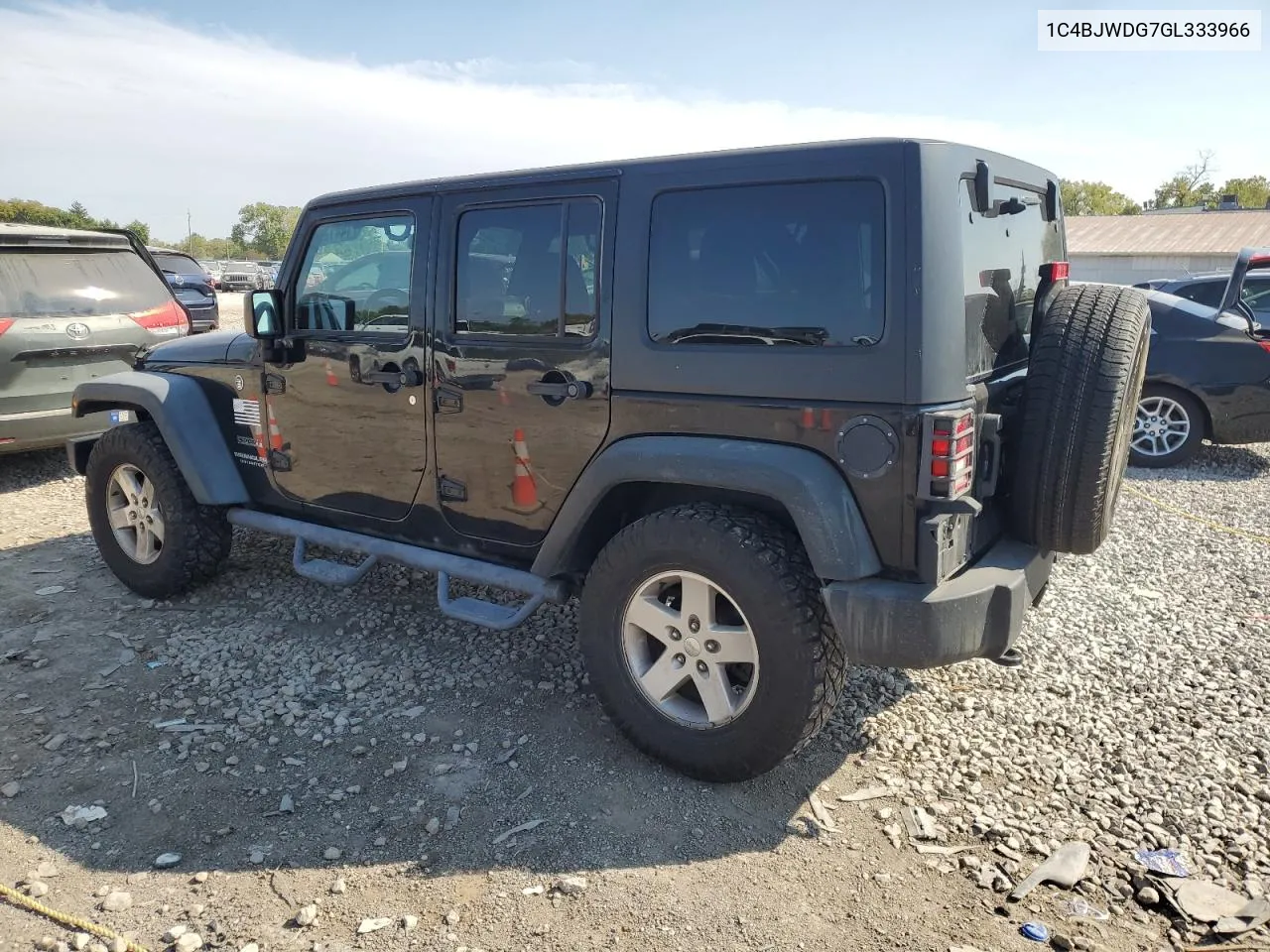 2016 Jeep Wrangler Unlimited Sport VIN: 1C4BJWDG7GL333966 Lot: 71441264