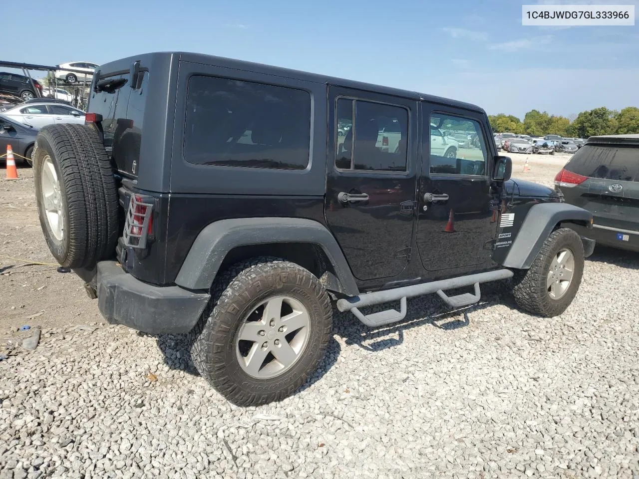 2016 Jeep Wrangler Unlimited Sport VIN: 1C4BJWDG7GL333966 Lot: 71441264