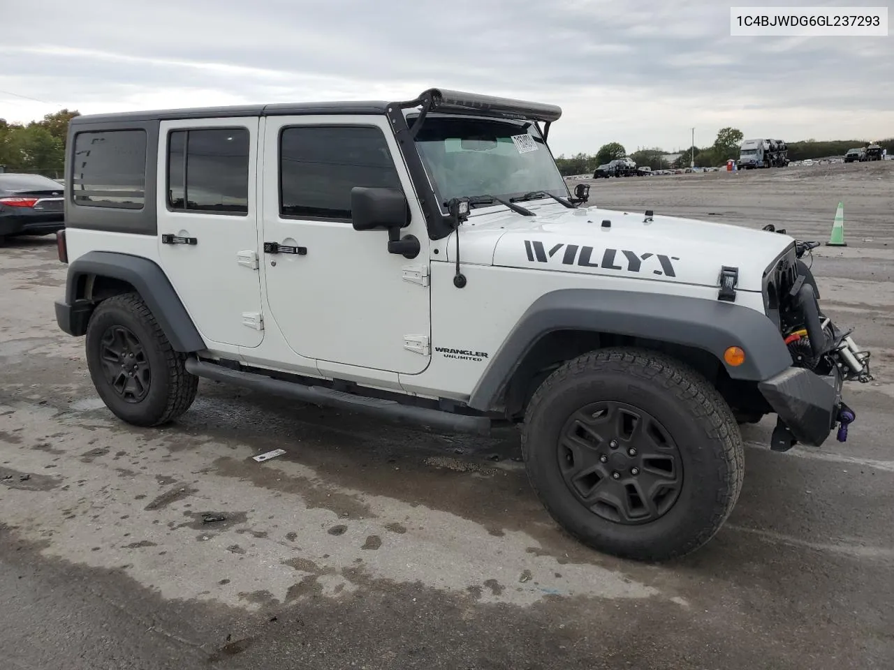 2016 Jeep Wrangler Unlimited Sport VIN: 1C4BJWDG6GL237293 Lot: 71534824