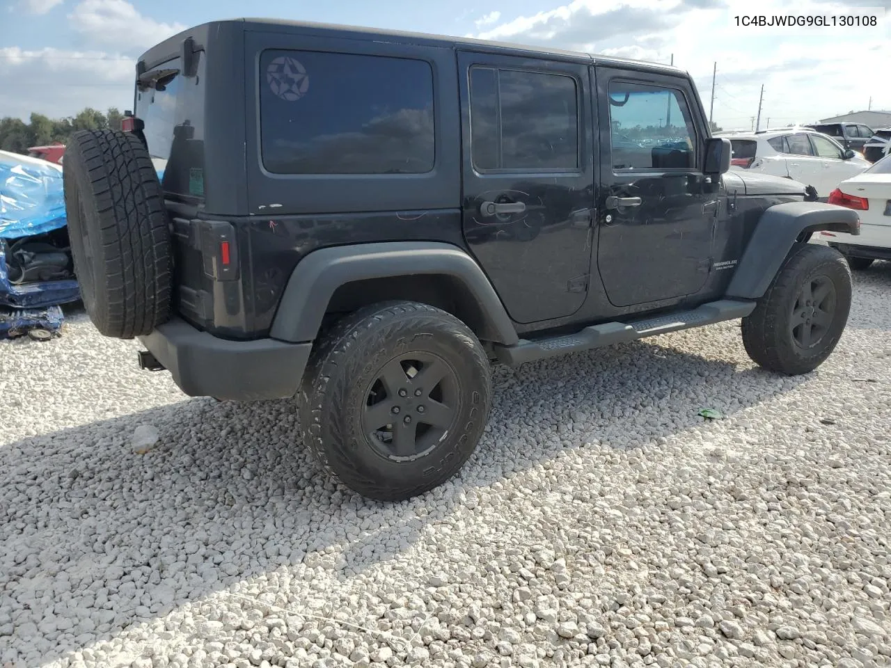 1C4BJWDG9GL130108 2016 Jeep Wrangler Unlimited Sport