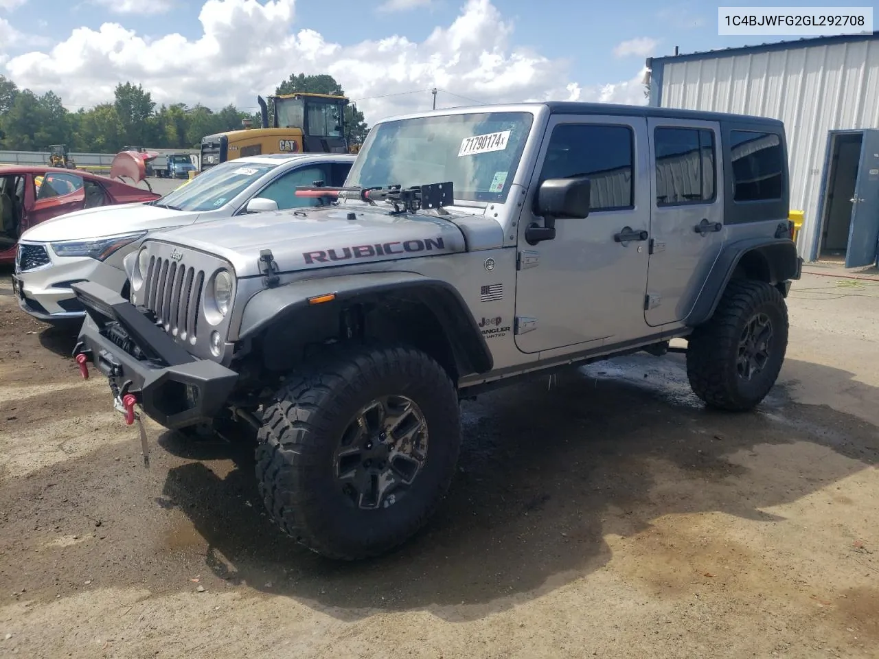 2016 Jeep Wrangler Unlimited Rubicon VIN: 1C4BJWFG2GL292708 Lot: 71790174