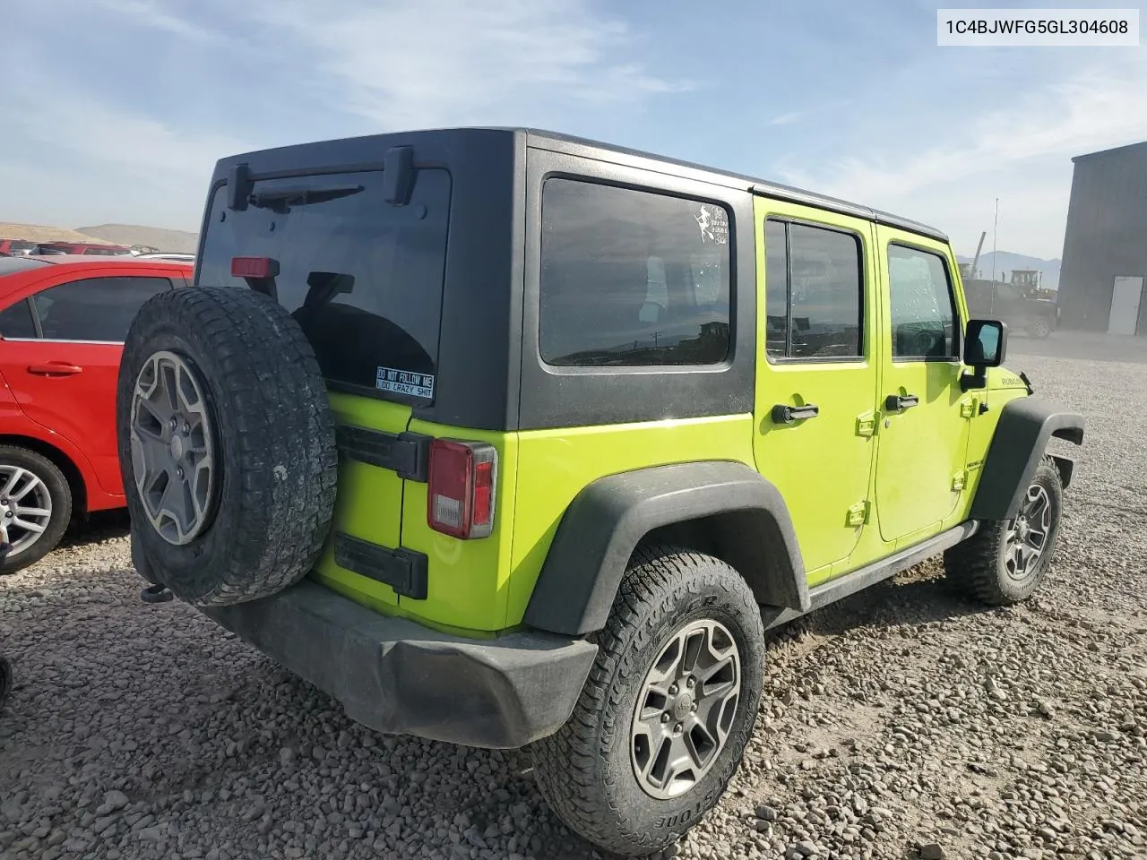 2016 Jeep Wrangler Unlimited Rubicon VIN: 1C4BJWFG5GL304608 Lot: 71822714