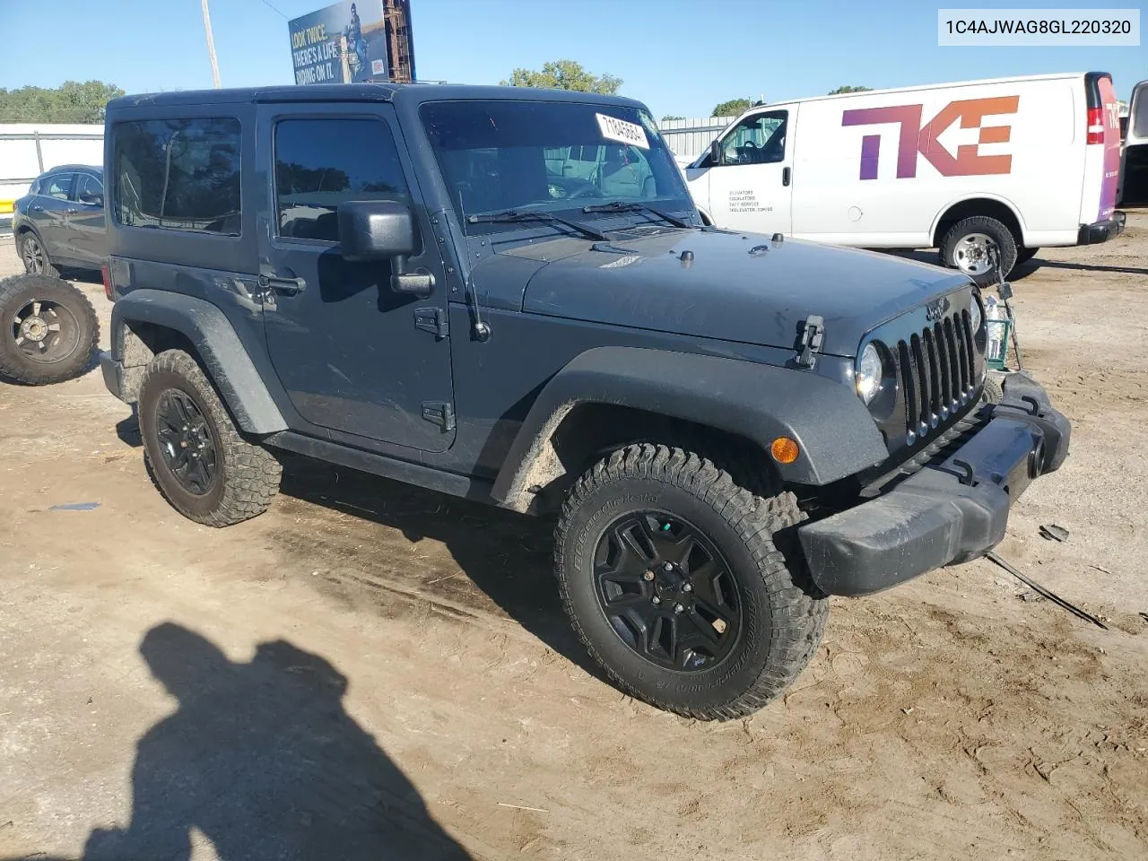 2016 Jeep Wrangler Sport VIN: 1C4AJWAG8GL220320 Lot: 71845664