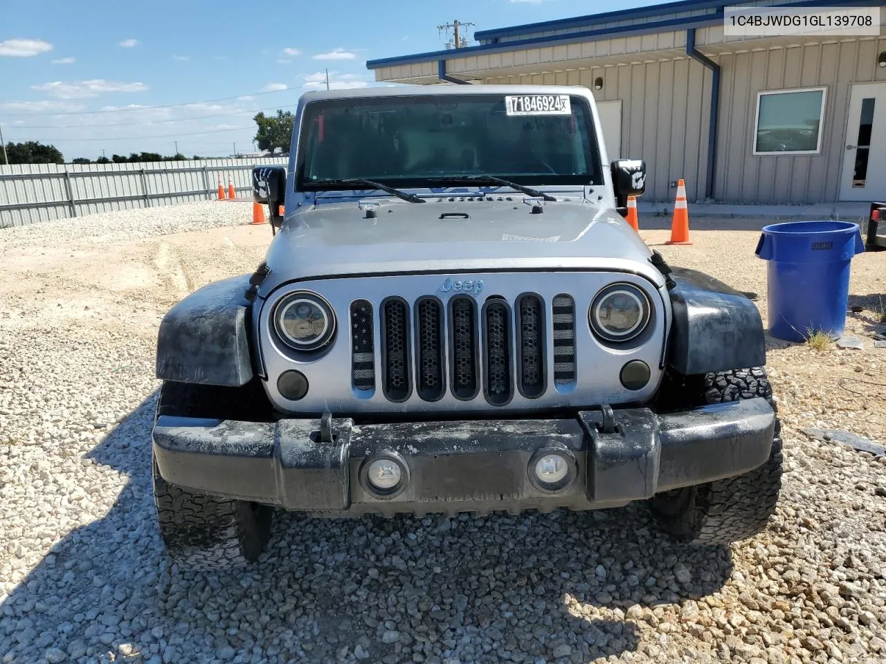 2016 Jeep Wrangler Unlimited Sport VIN: 1C4BJWDG1GL139708 Lot: 71846924