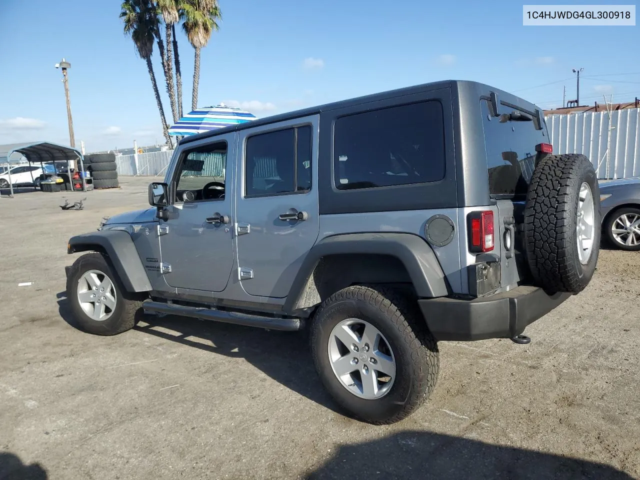 2016 Jeep Wrangler Unlimited Sport VIN: 1C4HJWDG4GL300918 Lot: 71943734