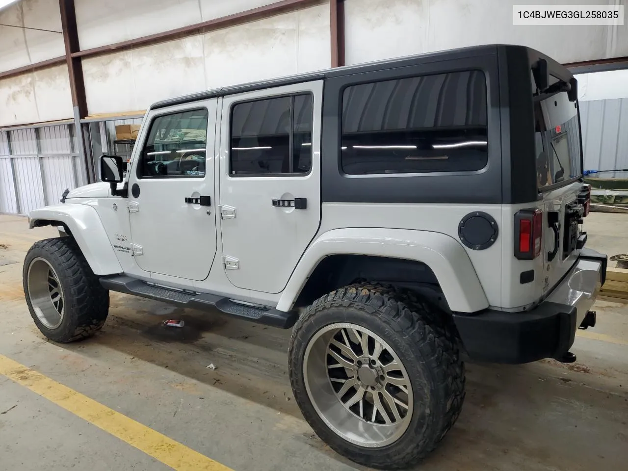 2016 Jeep Wrangler Unlimited Sahara VIN: 1C4BJWEG3GL258035 Lot: 71981834