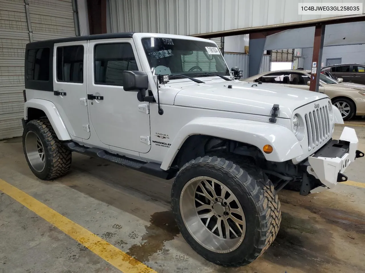 2016 Jeep Wrangler Unlimited Sahara VIN: 1C4BJWEG3GL258035 Lot: 71981834