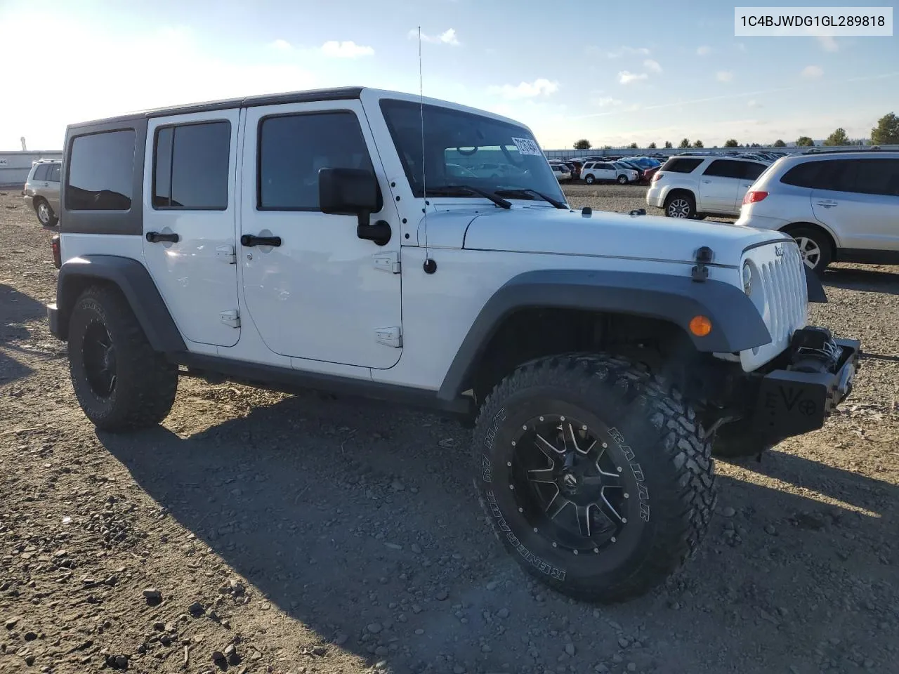 2016 Jeep Wrangler Unlimited Sport VIN: 1C4BJWDG1GL289818 Lot: 72167454