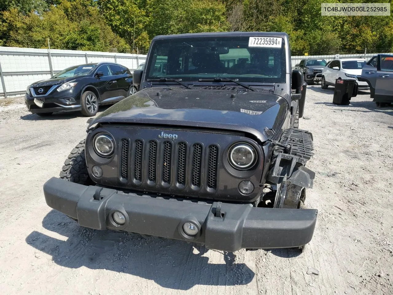 2016 Jeep Wrangler Unlimited Sport VIN: 1C4BJWDG0GL252985 Lot: 72235994