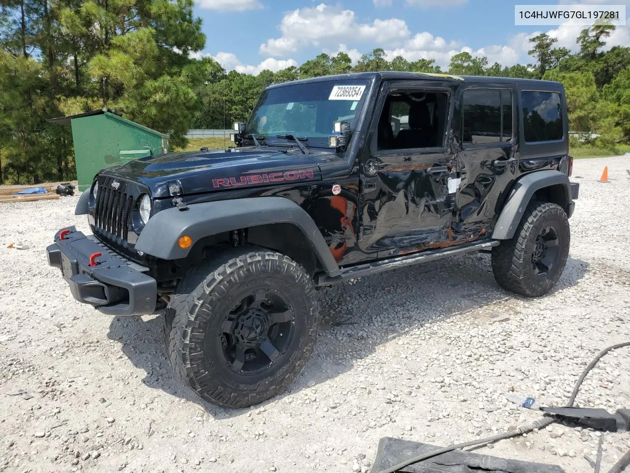 2016 Jeep Wrangler Unlimited Rubicon VIN: 1C4HJWFG7GL197281 Lot: 72369354