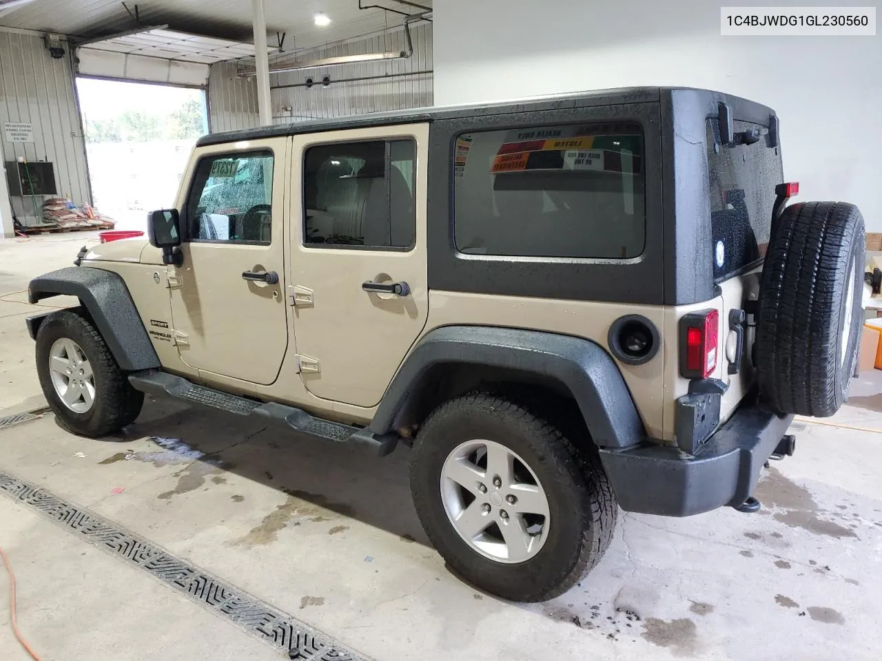 1C4BJWDG1GL230560 2016 Jeep Wrangler Unlimited Sport