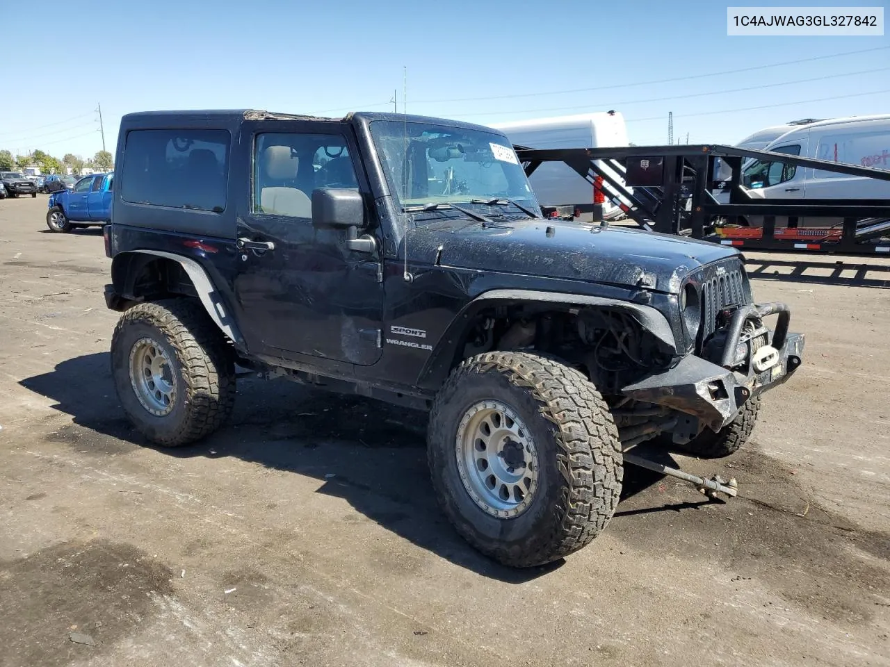 2016 Jeep Wrangler Sport VIN: 1C4AJWAG3GL327842 Lot: 72473994