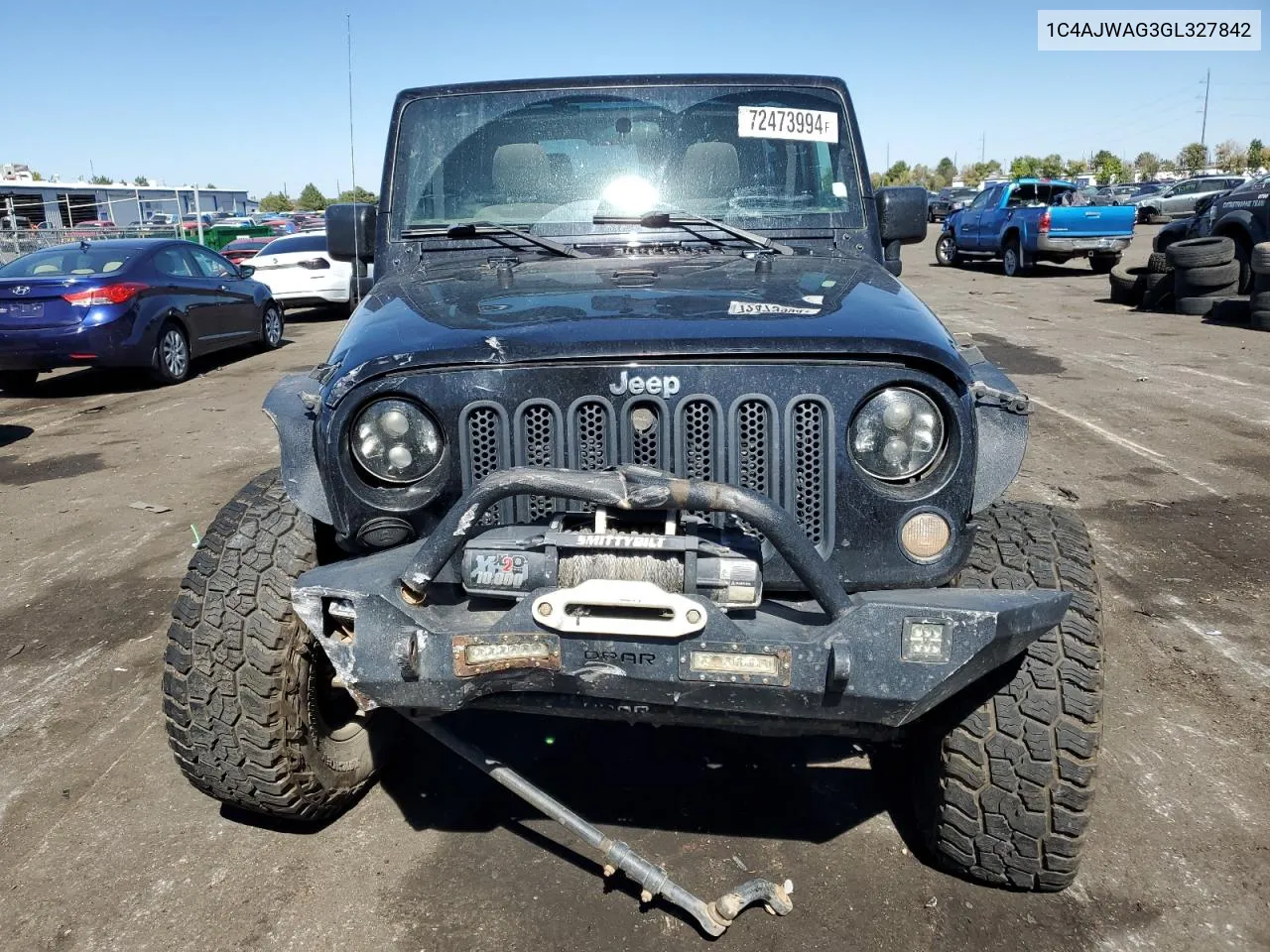 2016 Jeep Wrangler Sport VIN: 1C4AJWAG3GL327842 Lot: 72473994