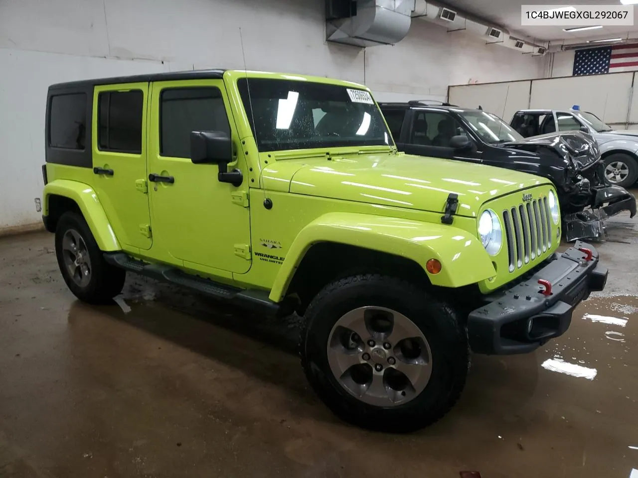 2016 Jeep Wrangler Unlimited Sahara VIN: 1C4BJWEGXGL292067 Lot: 72506534