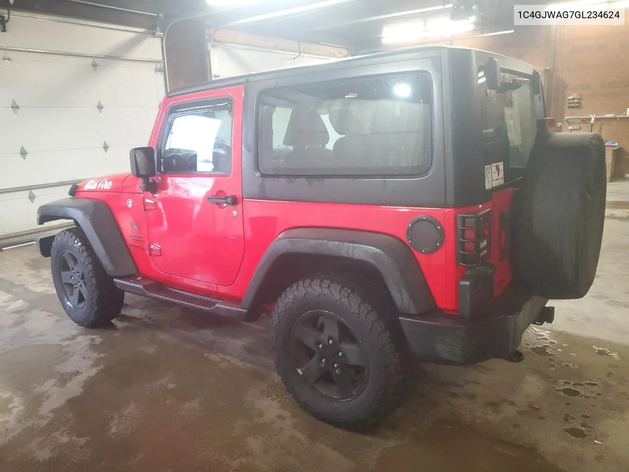 2016 Jeep Wrangler Sport VIN: 1C4GJWAG7GL234624 Lot: 72657854