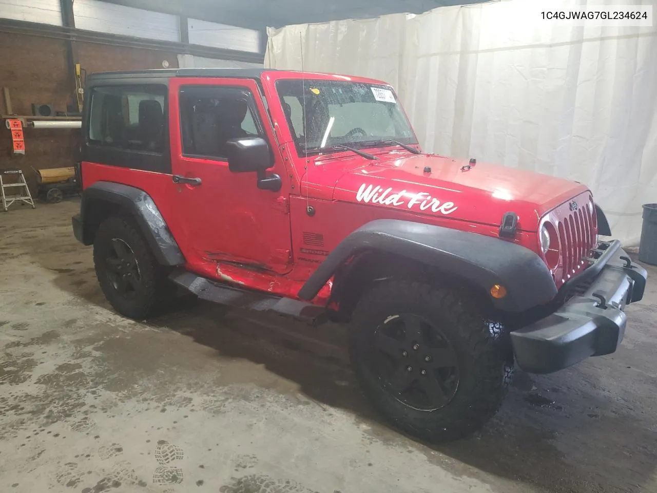 1C4GJWAG7GL234624 2016 Jeep Wrangler Sport