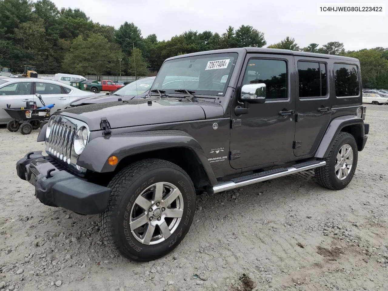 2016 Jeep Wrangler Unlimited Sahara VIN: 1C4HJWEG8GL223422 Lot: 72677404