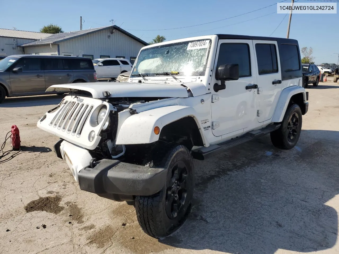 2016 Jeep Wrangler Unlimited Sahara VIN: 1C4BJWEG1GL242724 Lot: 73097024