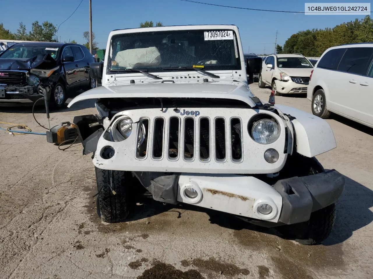 2016 Jeep Wrangler Unlimited Sahara VIN: 1C4BJWEG1GL242724 Lot: 73097024