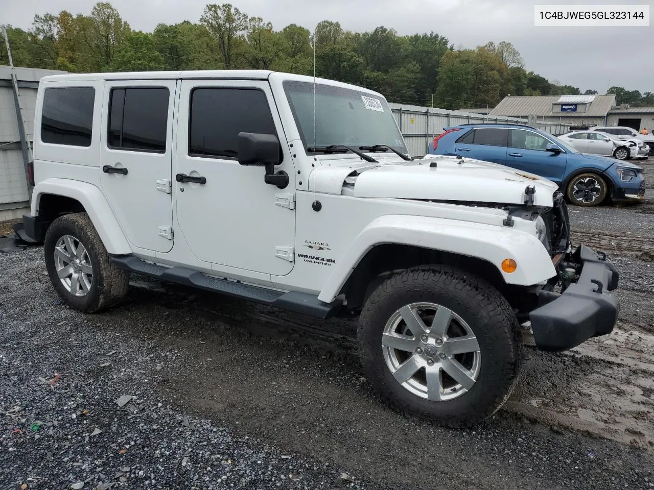 2016 Jeep Wrangler Unlimited Sahara VIN: 1C4BJWEG5GL323144 Lot: 73305734