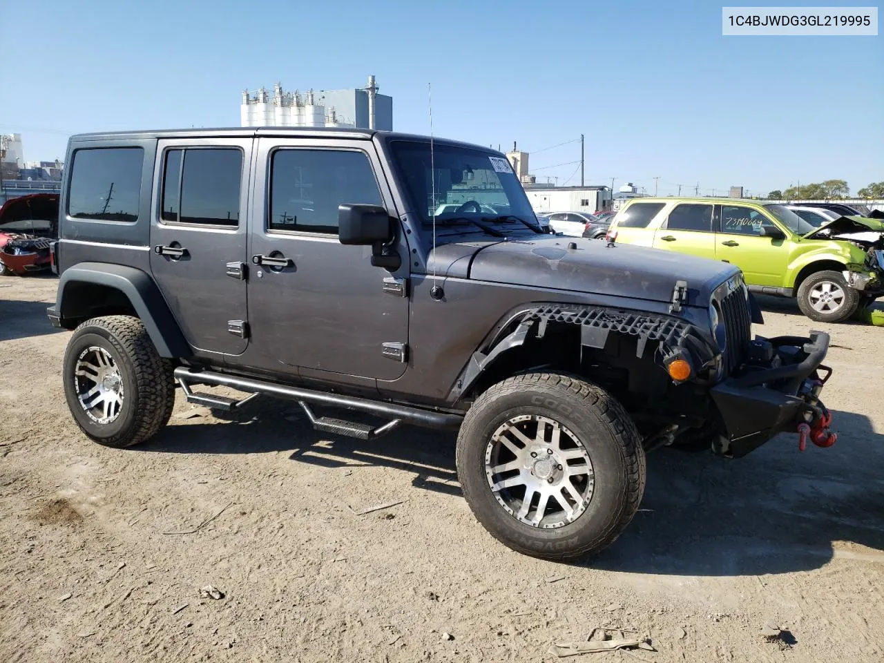 2016 Jeep Wrangler Unlimited Sport VIN: 1C4BJWDG3GL219995 Lot: 73317794