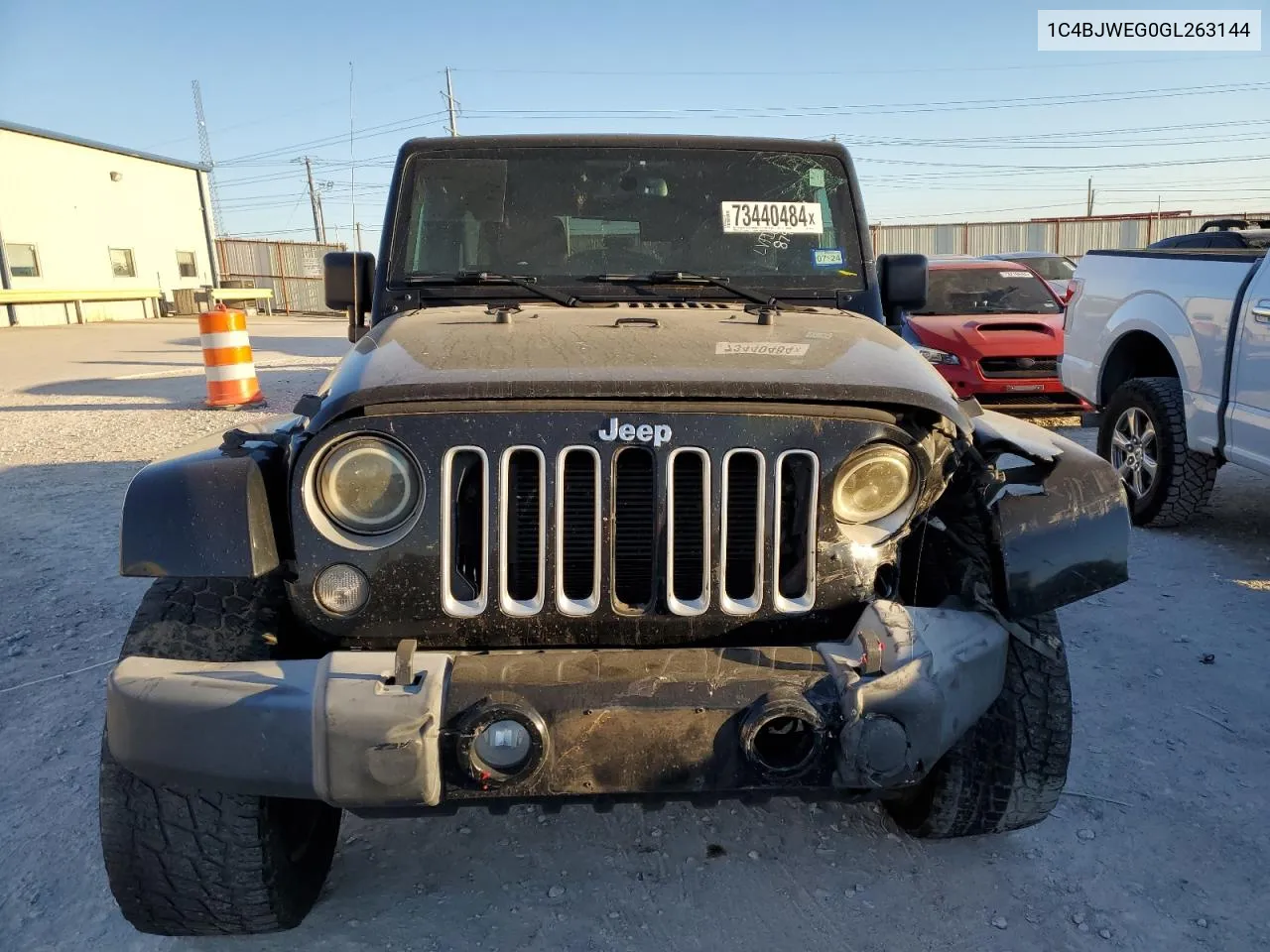 2016 Jeep Wrangler Unlimited Sahara VIN: 1C4BJWEG0GL263144 Lot: 73440484