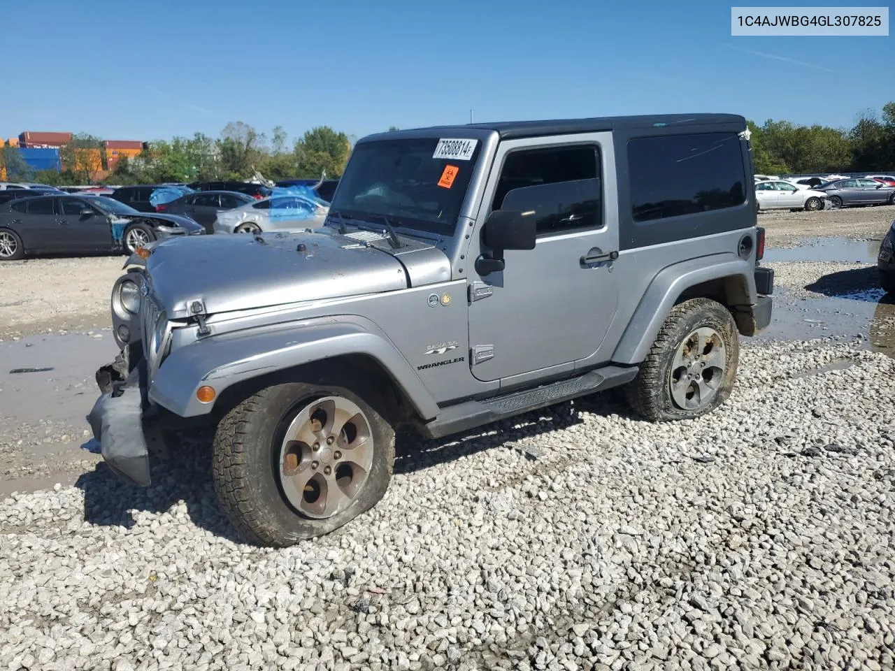 2016 Jeep Wrangler Sahara VIN: 1C4AJWBG4GL307825 Lot: 73508814