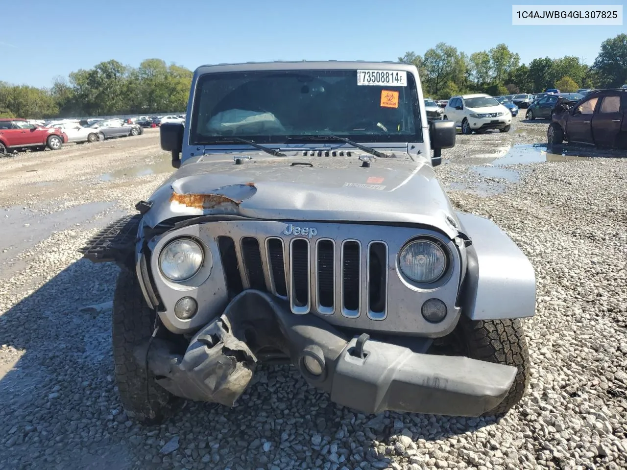 2016 Jeep Wrangler Sahara VIN: 1C4AJWBG4GL307825 Lot: 73508814