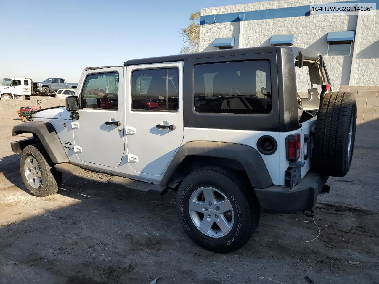 2016 Jeep Wrangler Unlimited Sport VIN: 1C4HJWDG2GL140361 Lot: 73511604