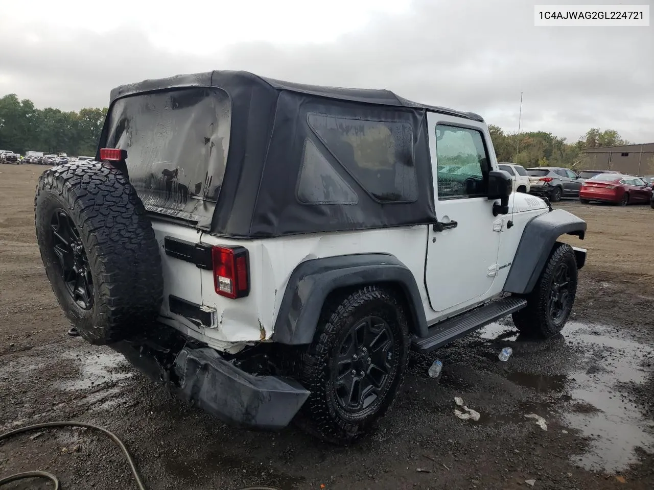 2016 Jeep Wrangler Sport VIN: 1C4AJWAG2GL224721 Lot: 73524824