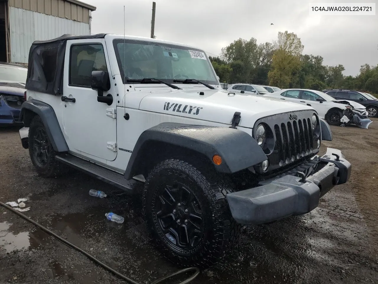 2016 Jeep Wrangler Sport VIN: 1C4AJWAG2GL224721 Lot: 73524824