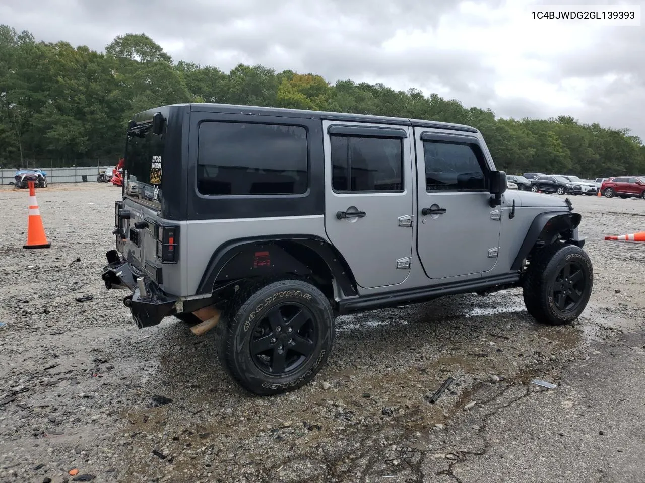 2016 Jeep Wrangler Unlimited Sport VIN: 1C4BJWDG2GL139393 Lot: 73541234