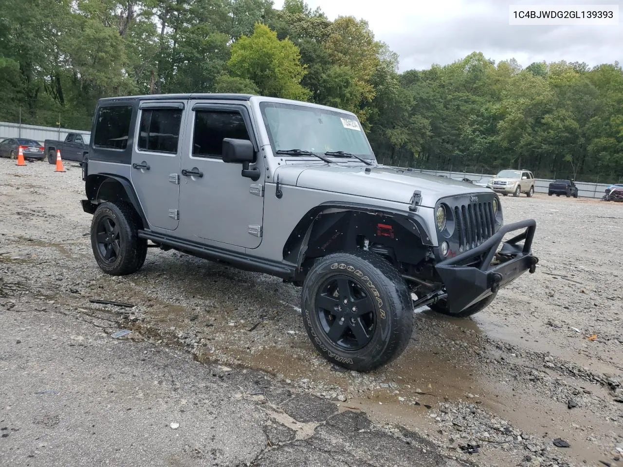 2016 Jeep Wrangler Unlimited Sport VIN: 1C4BJWDG2GL139393 Lot: 73541234