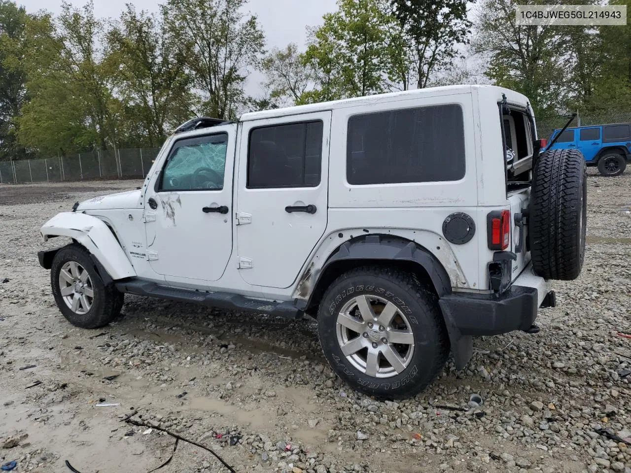 2016 Jeep Wrangler Unlimited Sahara VIN: 1C4BJWEG5GL214943 Lot: 73553134