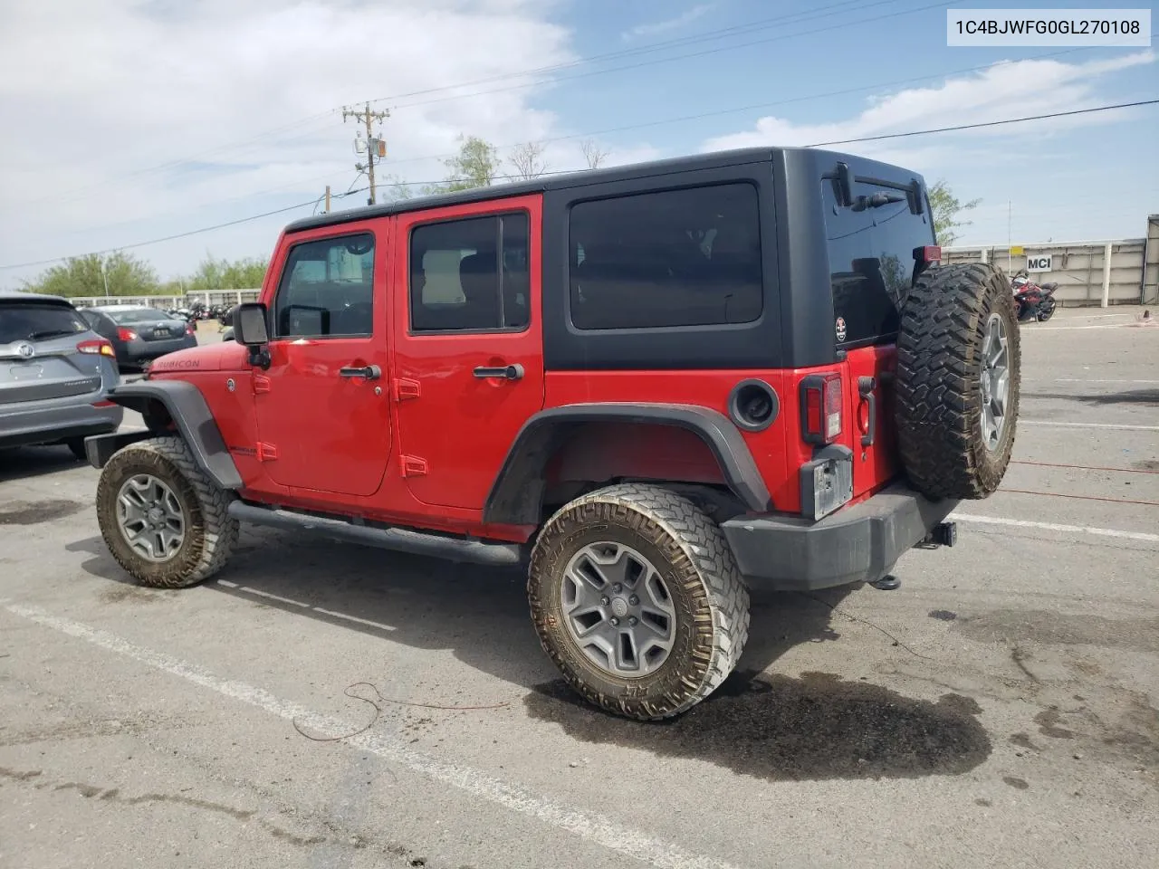 2016 Jeep Wrangler Unlimited Rubicon VIN: 1C4BJWFG0GL270108 Lot: 40513580