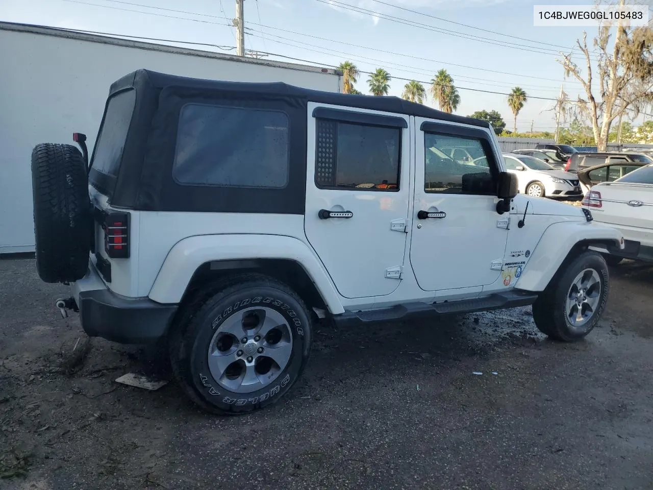 2016 Jeep Wrangler Unlimited Sahara VIN: 1C4BJWEG0GL105483 Lot: 73825394