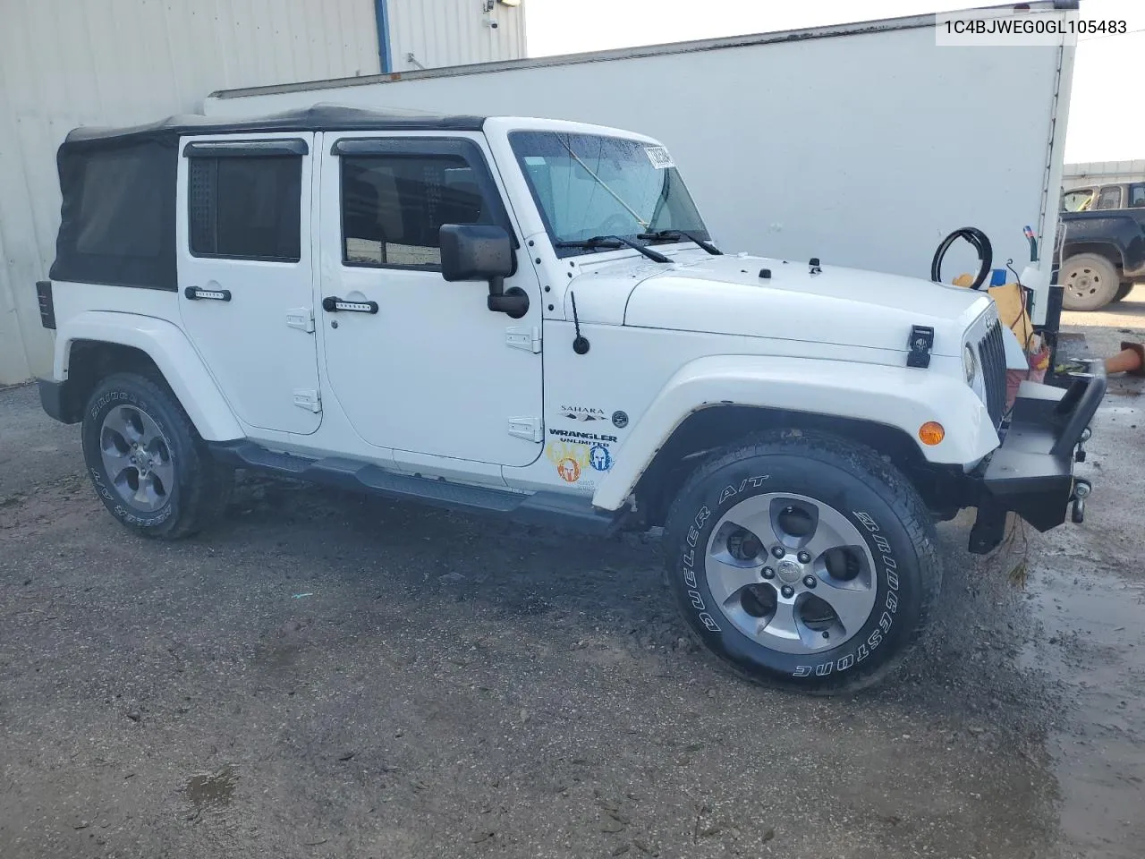 2016 Jeep Wrangler Unlimited Sahara VIN: 1C4BJWEG0GL105483 Lot: 73825394