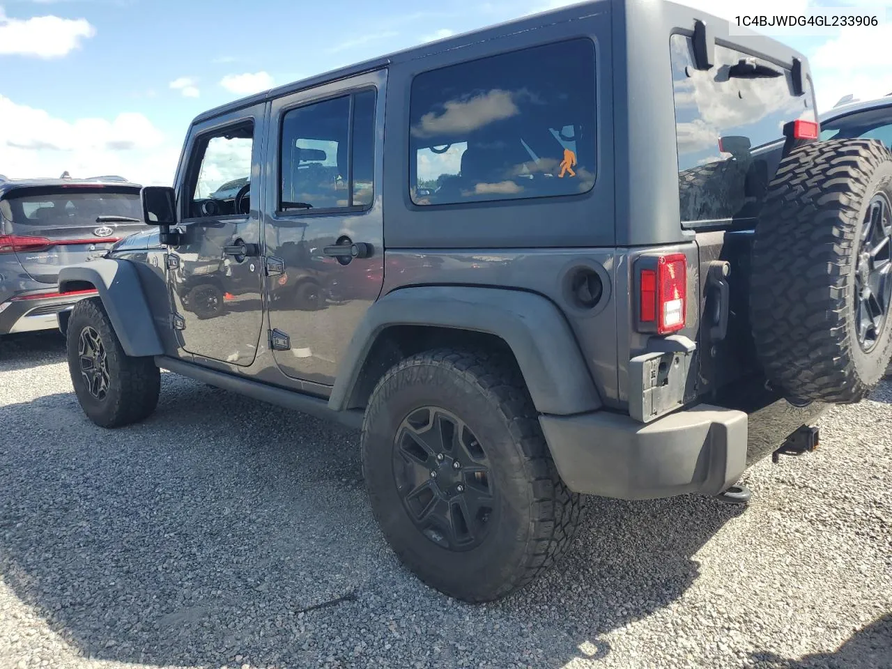 2016 Jeep Wrangler Unlimited Sport VIN: 1C4BJWDG4GL233906 Lot: 73962244