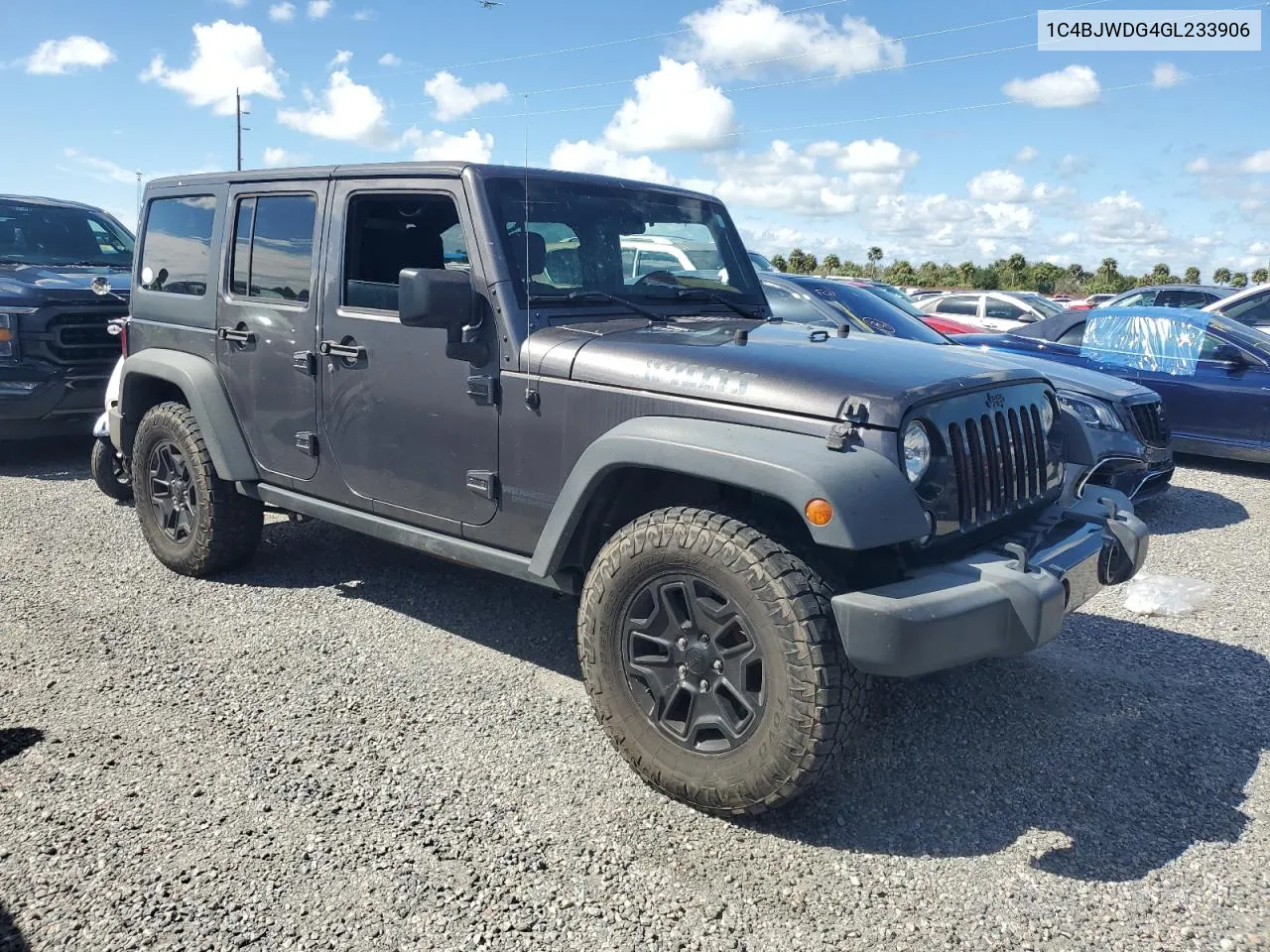 2016 Jeep Wrangler Unlimited Sport VIN: 1C4BJWDG4GL233906 Lot: 73962244